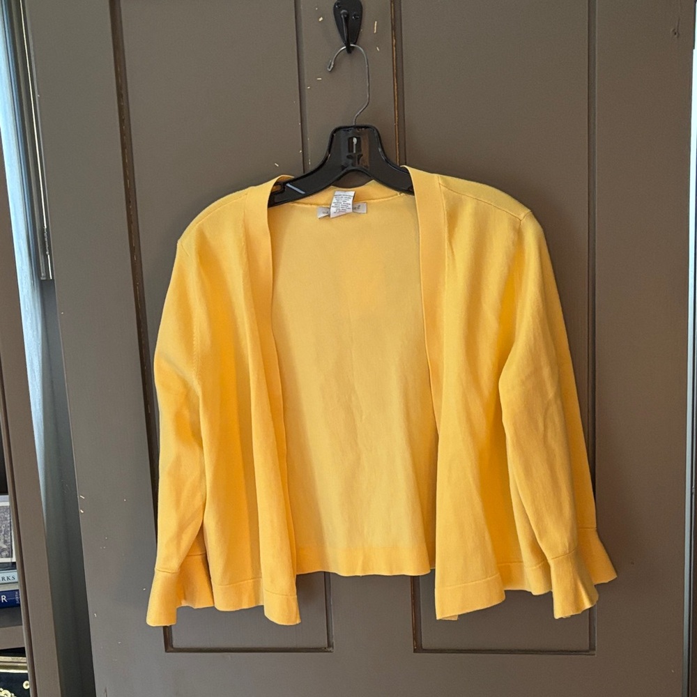 Yellow Open-Front Women's shrug